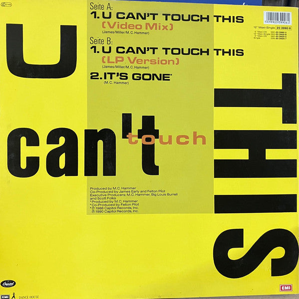 U Can't Touch This (Remix) MC Hammer