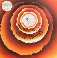 Rectangle Triangle's album cover for "Songs In The Key Of Life" featuring vibrant, colorful artwork and musical themes.