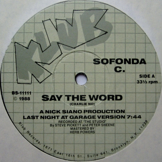 Say The Word