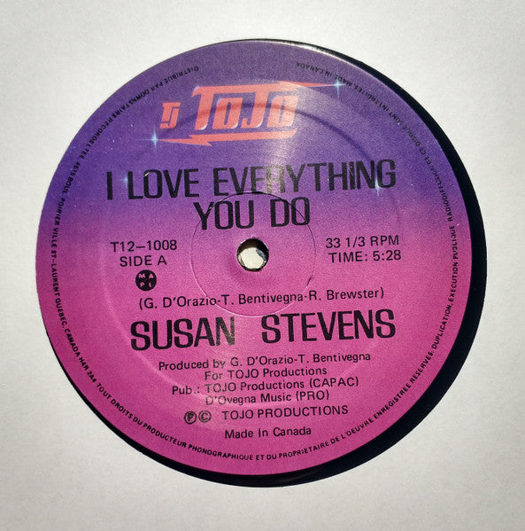 I Love Everything You Do Susan Stevens