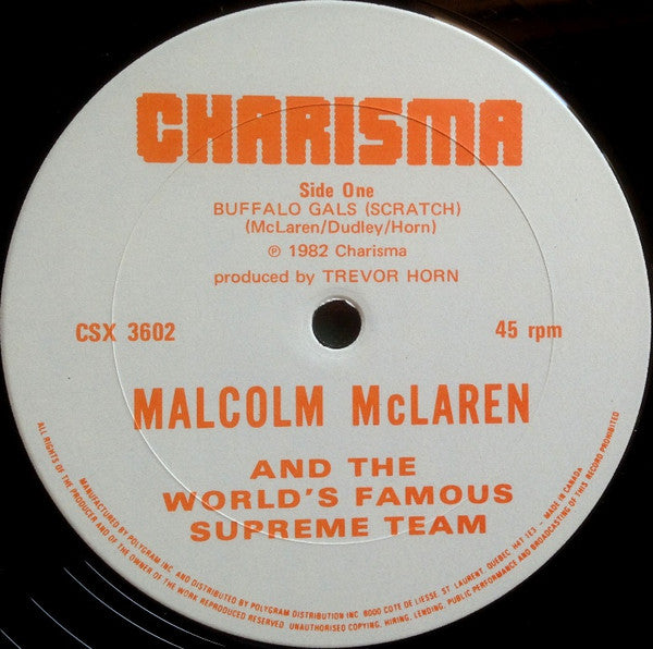 Buffalo Gals Malcolm McLaren,World's Famous Supreme Team
