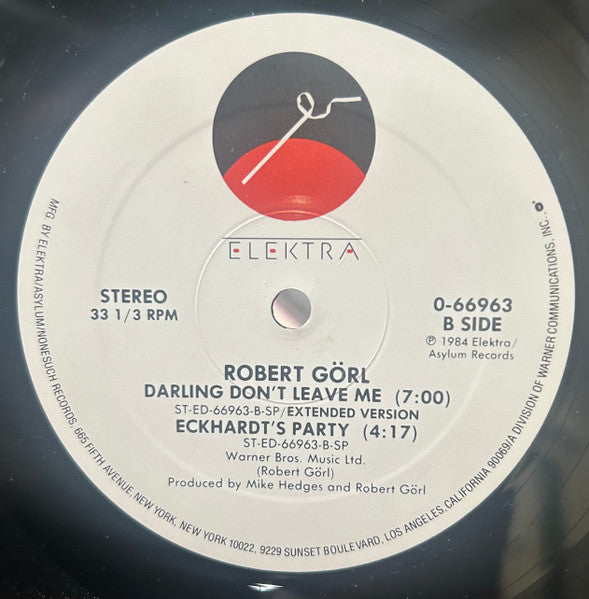 Darling Don't Leave Me Robert Görl