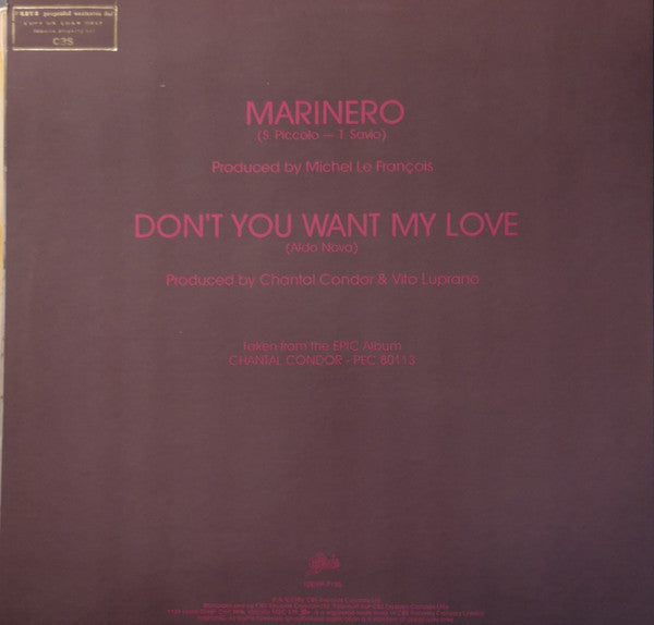 Marinero / Don't You Want My Love | Rectangle Triangle  