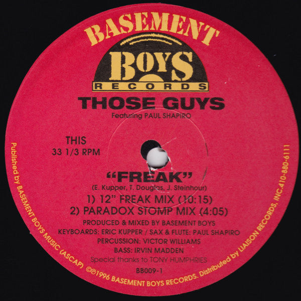 Freak Those Guys,Paul Shapiro