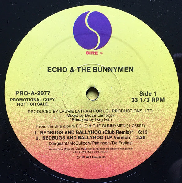 Bedbugs And Ballyhoo Echo & The Bunnymen