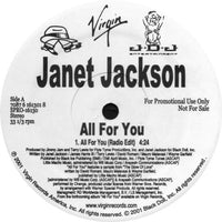 Janet Jackson - All For You, 12" vinyl, on Virgin (2001)