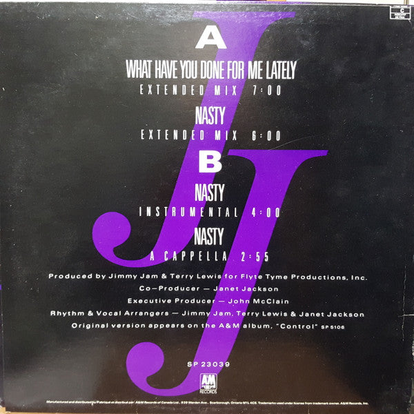 What Have You Done For Me Lately / Nasty Janet Jackson