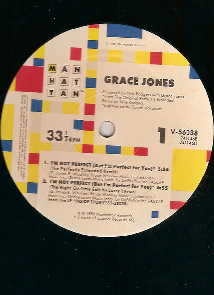 I'm Not Perfect (But I'm Perfect For You) Grace Jones