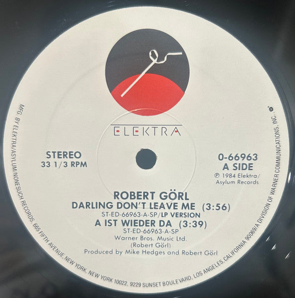 Darling Don't Leave Me Robert Görl