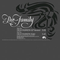 The Family - High Fashion, 12" vinyl, on Paisley Park (1985)
