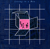 Living In A Box album cover by Rectangle Triangle featuring abstract geometric shapes and vibrant colors.
