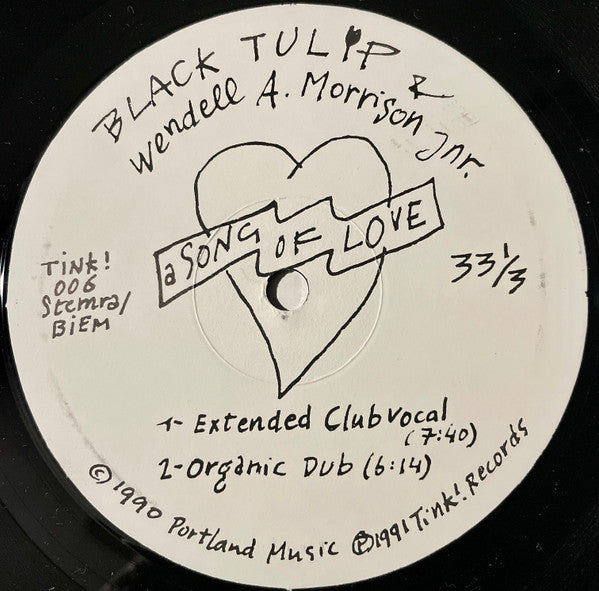 A Song Of Love Black Tulip,Wendell Morrison