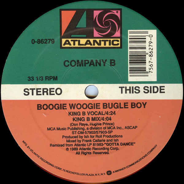 Boogie Woogie Bugle Boy Company B