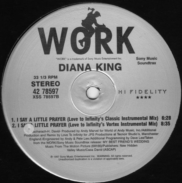 I Say A Little Prayer Diana King