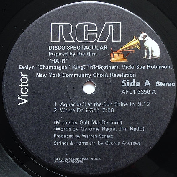 Disco Spectacular (Inspired By The Film "Hair") Evelyn King,The Brothers,Vicki Sue Robinson,The New York Community Choir,Revelation (2)