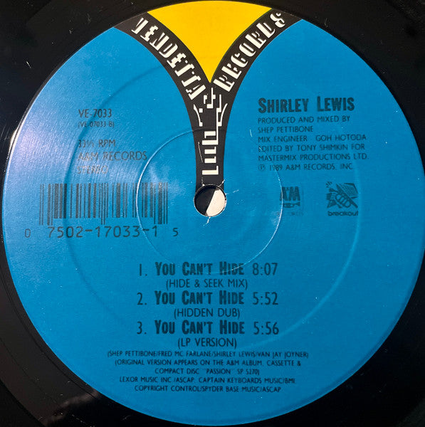 You Can't Hide Shirley Lewis