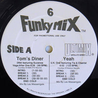 Colorful Funkymix 6 artwork by Rectangle Triangle featuring vibrant geometric shapes on a white background.