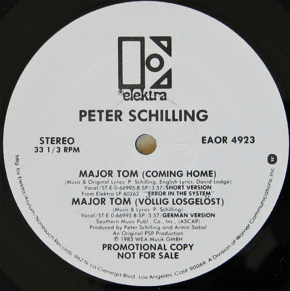 Major Tom (Coming Home) 2 Peter Schilling