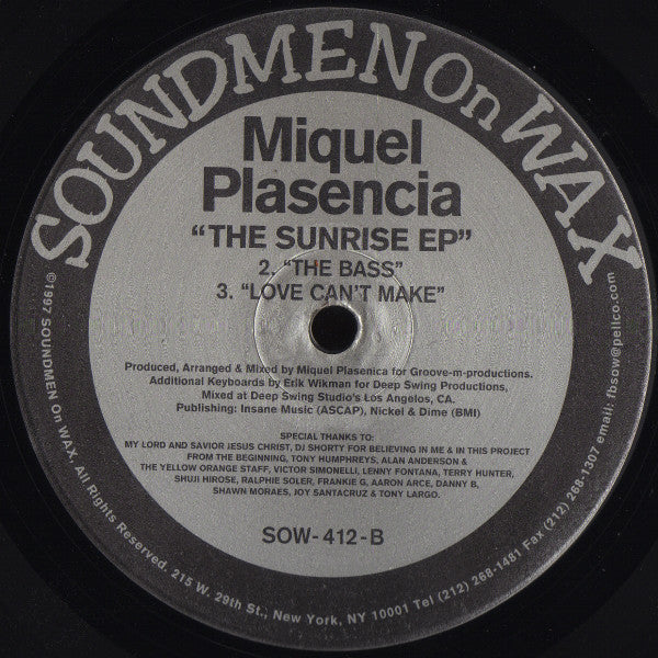 The Sunrise EP Miguel Plasencia