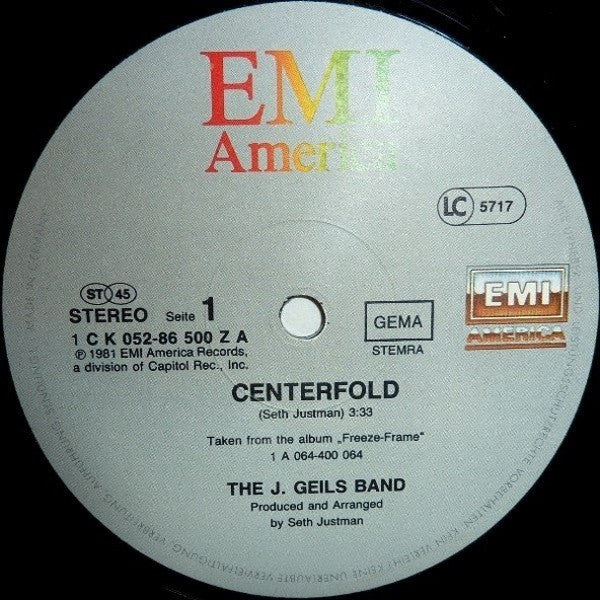 Centerfold The J. Geils Band