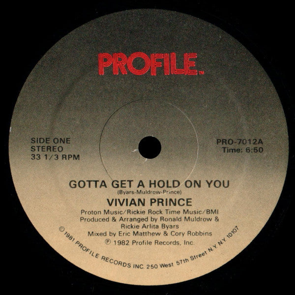 Gotta Get A Hold On You Vivian Prince