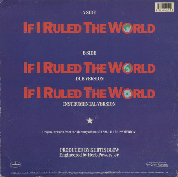 If I Ruled The World Kurtis Blow