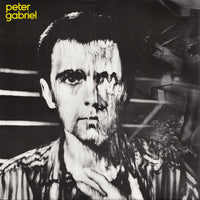 Portrait of Peter Gabriel, artist known for his solo music career, with a thoughtful expression and distinctive style.