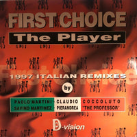 Rectangle Triangle The Player 1997 Italian Remixes album cover featuring abstract geometric design and bold typography.