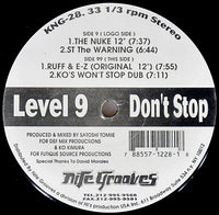 Level 9 - Don't Stop, 12" vinyl, on Nite Grooves (1995)