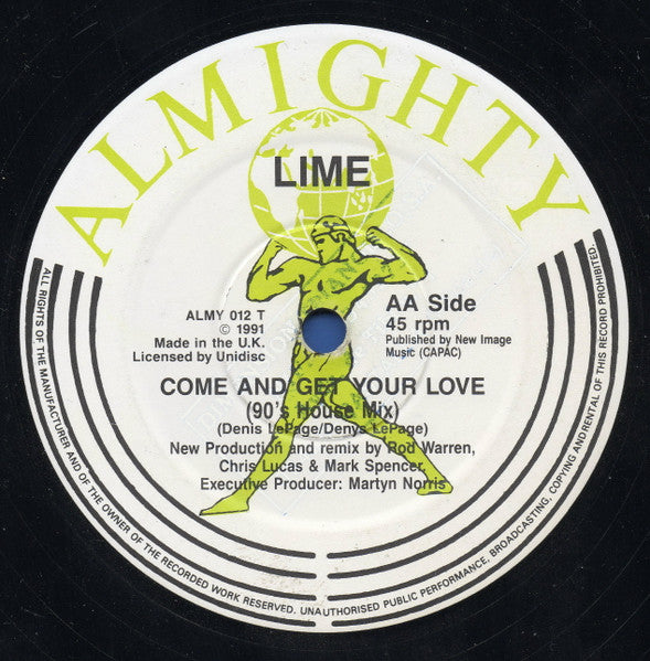 Come And Get Your Love (90's Remixes) Lime (2)