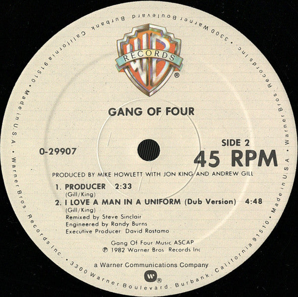 I Love A Man In A Uniform Gang Of Four