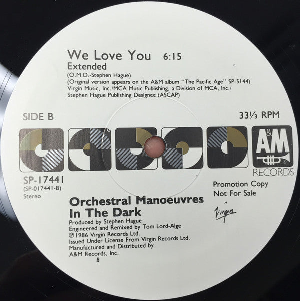 We Love You Orchestral Manoeuvres In The Dark