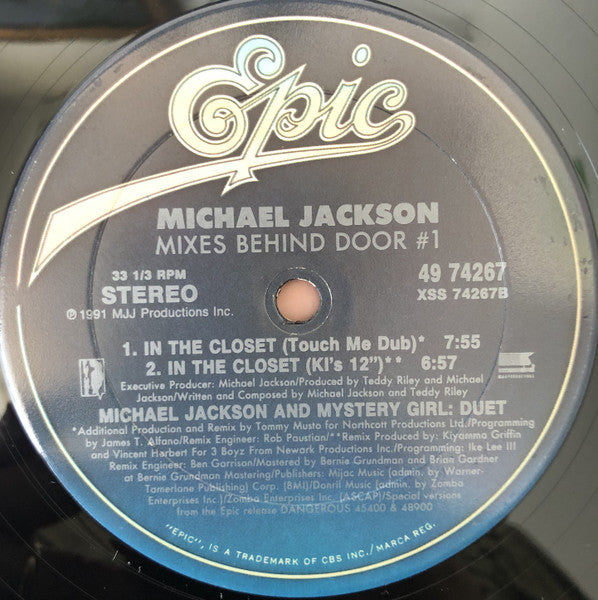 In The Closet (Mixes Behind Door #1) Michael Jackson