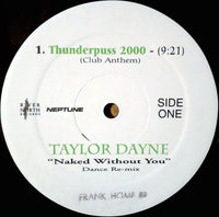 Taylor Dayne - Naked Without You (Dance Re-Mix), 12" vinyl, on River North Records (1999)