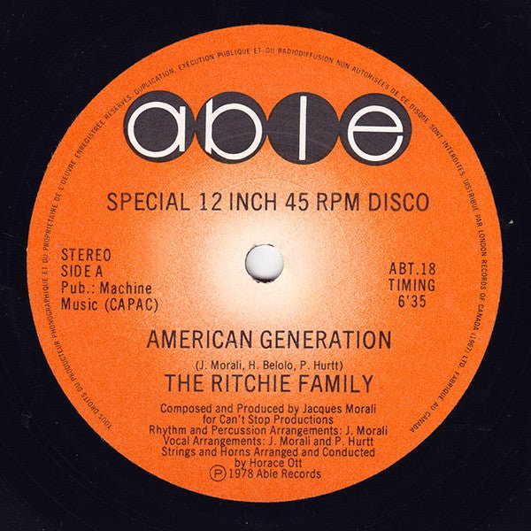 American Generation The Ritchie Family