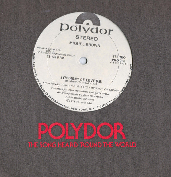 Symphony Of Love Miquel Brown