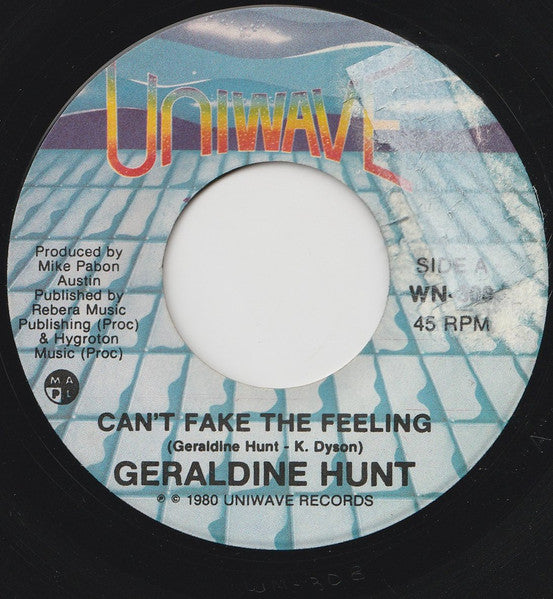 Can't Fake The Feeling Geraldine Hunt