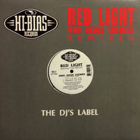 Rectangle Triangle's "Who Needs Enemies - Remixes" album cover featuring colorful abstract artwork and bold typography.