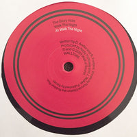 Rectangle Triangle Walk The Night album cover featuring abstract dark-colored geometric shapes and bold typography.