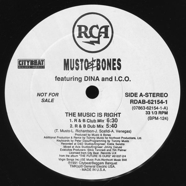 The Music Is Right Musto & Bones,Dina (3),I.C.O.