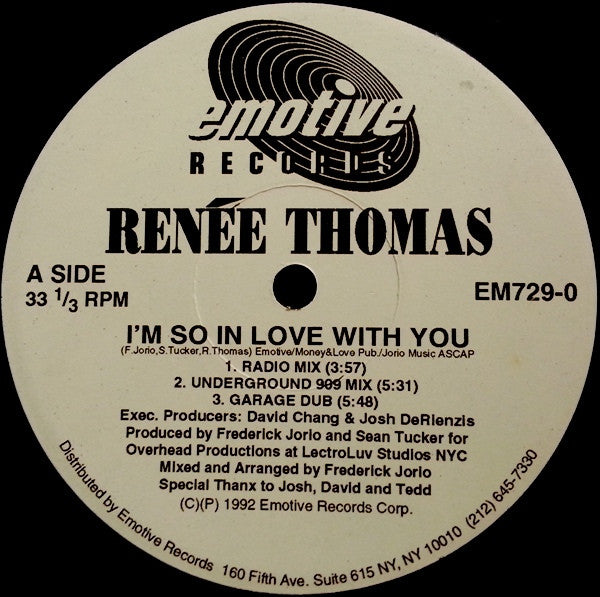 I'm So In Love With You Renee Thomas