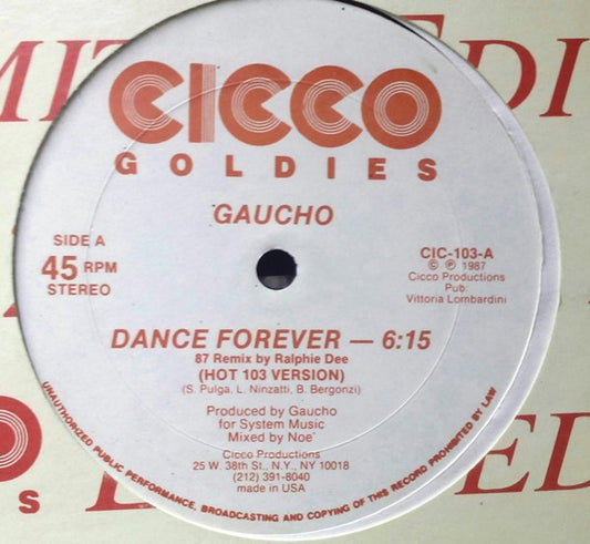 Dance Forever (87 Remix By Ralphie Dee)