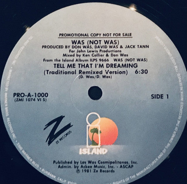 Tell Me That I'm Dreaming 2 Was (Not Was)