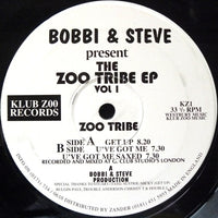 Rectangle Triangle The Zoo Tribe EP Vol 1 album cover featuring colorful abstract artwork and bold typography.