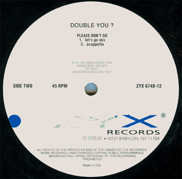 Please Don't Go Double You