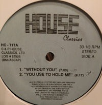 Rectangle Triangle music album cover featuring the titles "Without You," "You Used To Hold Me," and "Shake Your Body."