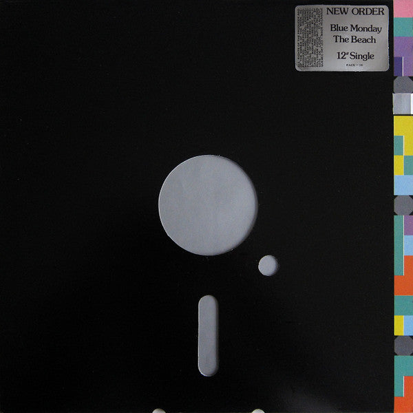 Blue Monday by Rectangle Triangle music album cover featuring vibrant blue and abstract geometric shapes.