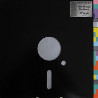Blue Monday by Rectangle Triangle music album cover featuring vibrant blue and abstract geometric shapes.