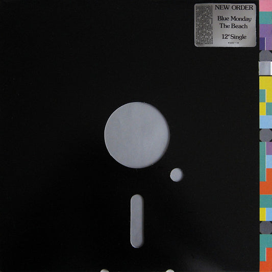 Blue Monday by Rectangle Triangle music album cover featuring vibrant blue and abstract geometric shapes.