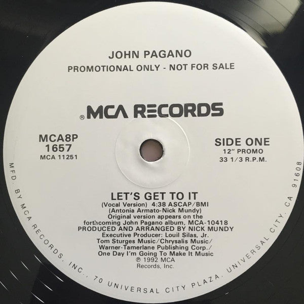 John Pagano - Let's Get To It